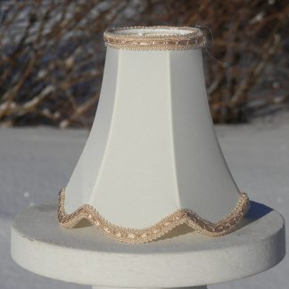 Kruunuvarjostin Elisa 12 kerma/beige